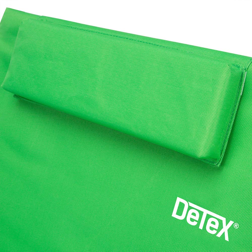 Detex® 2X Tappetino Stuoia da Spiaggia con Tasca Portaoggetti Cuscino Schienale Regolabile Custodia per Trasporto