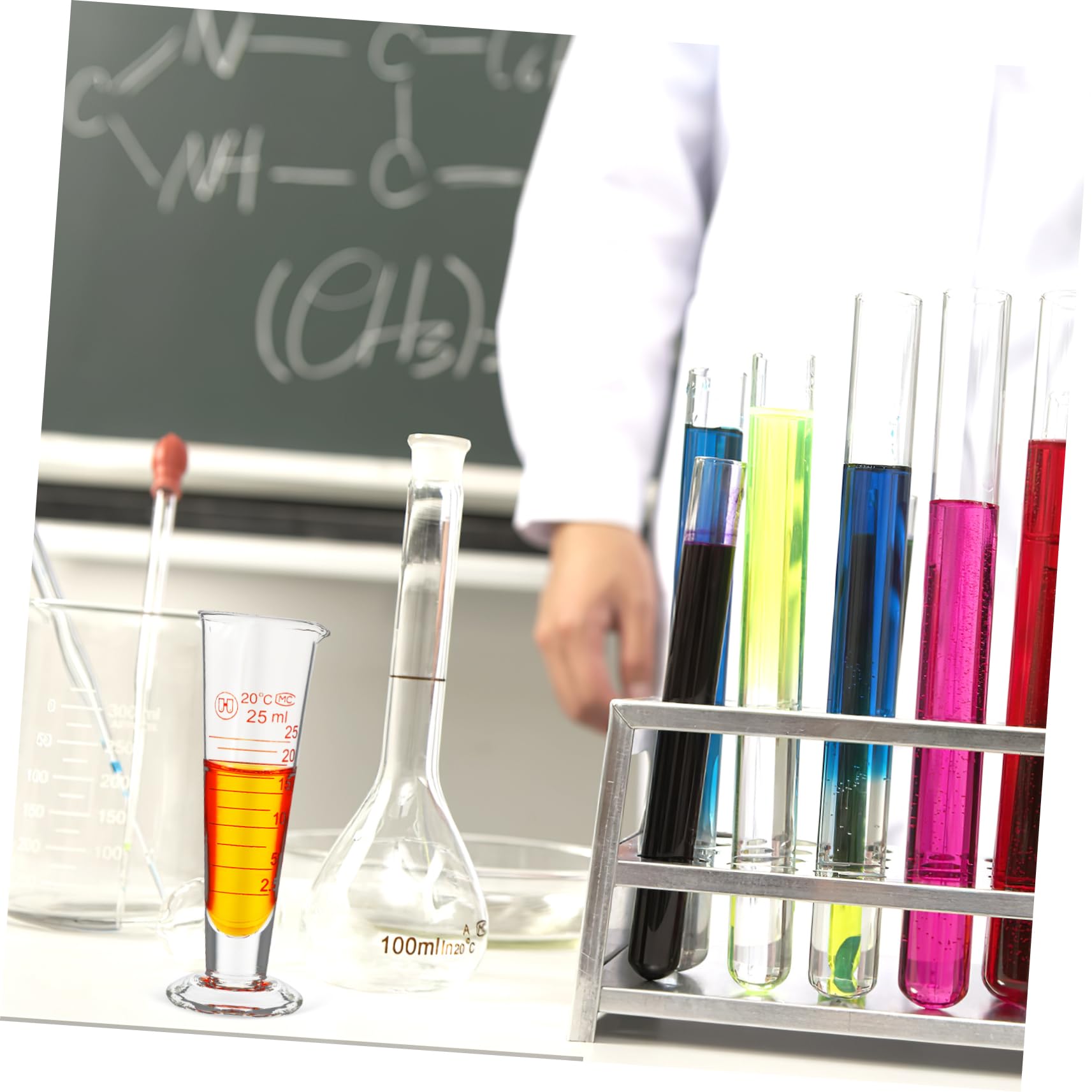 FUNOMOCYA Measuring Cup Conical Cylinder Measuring Cup for Measuring Jug Measuring Cylinder Beaker Measuring Cups Measure Lab Measuring Cup Graduated Liquid Dispenser Liquids Glass