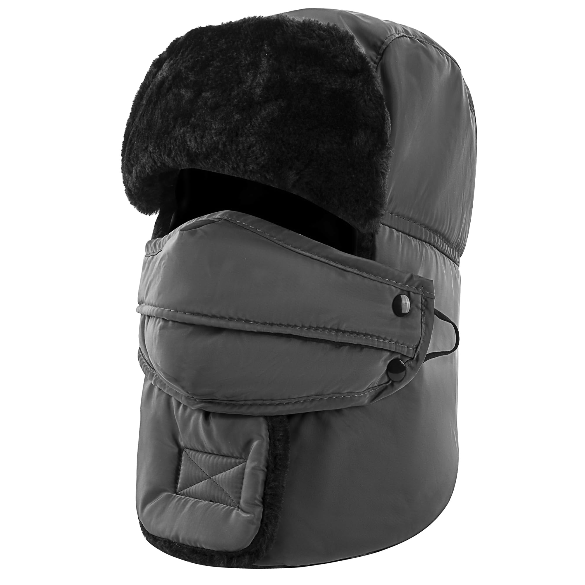 Trooper Trapper Hat Winter Ski Hat with Winter Ear Flap and Ski Windproof Mask
