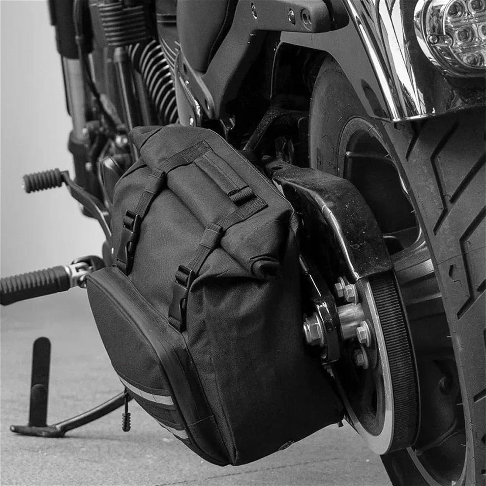 Motorrad-Ersatzteile Motorrad Schwinge Tasche Seite Werkzeug Lagerung Tasche Für Sportster Dyna Low Rider Fahrer Motorrad Schwinge Taschen