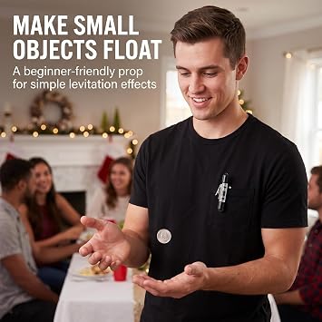 120cm Levitation Floating Stage and Street Magic Props Kit with Retractor Reel - 3pcs Invisible Thread Tricks for Magicians