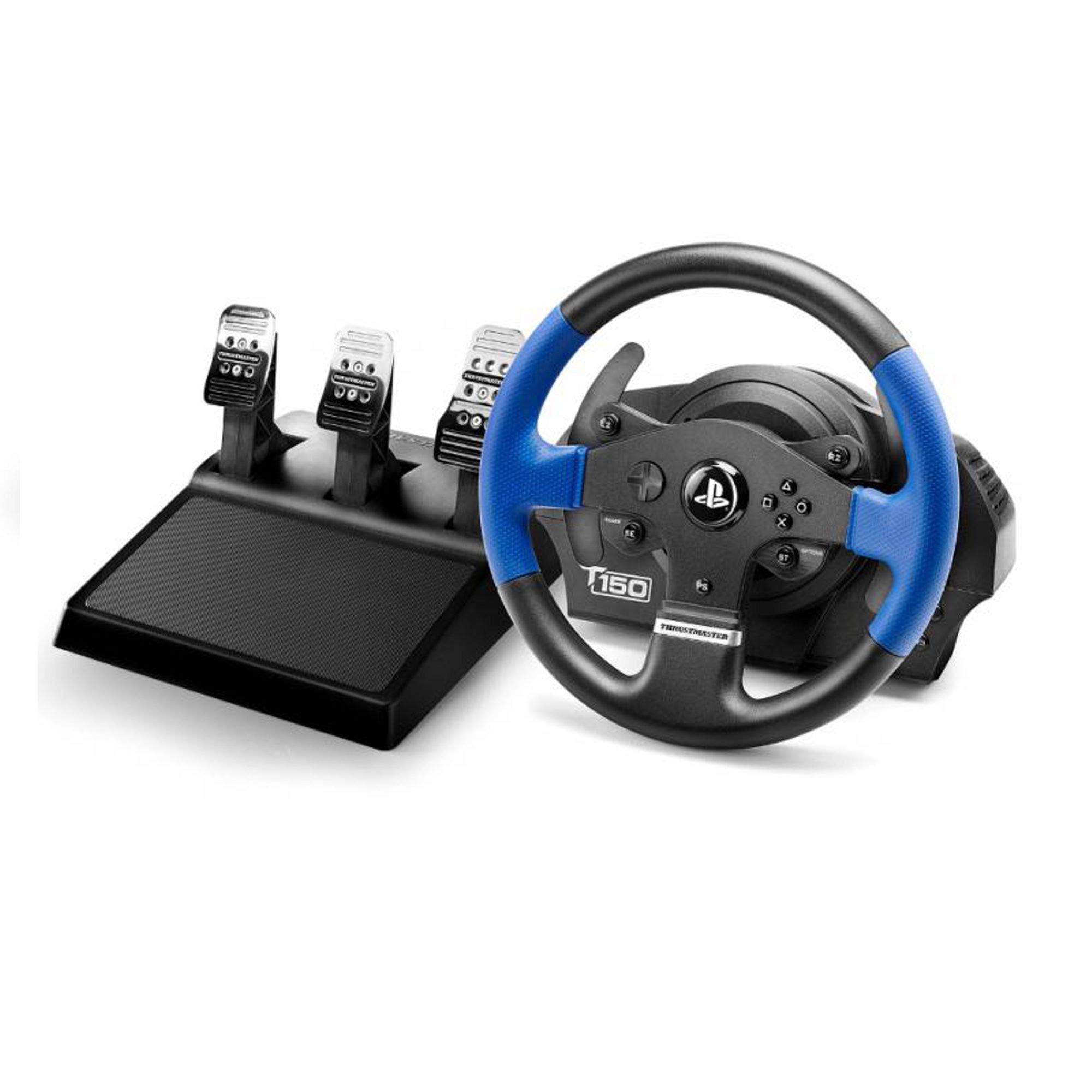 Thrustmaster T150 Pro Force Feedback Racing Wheel with 3 Pedals set - for PS4 and PC - works with PS5 games