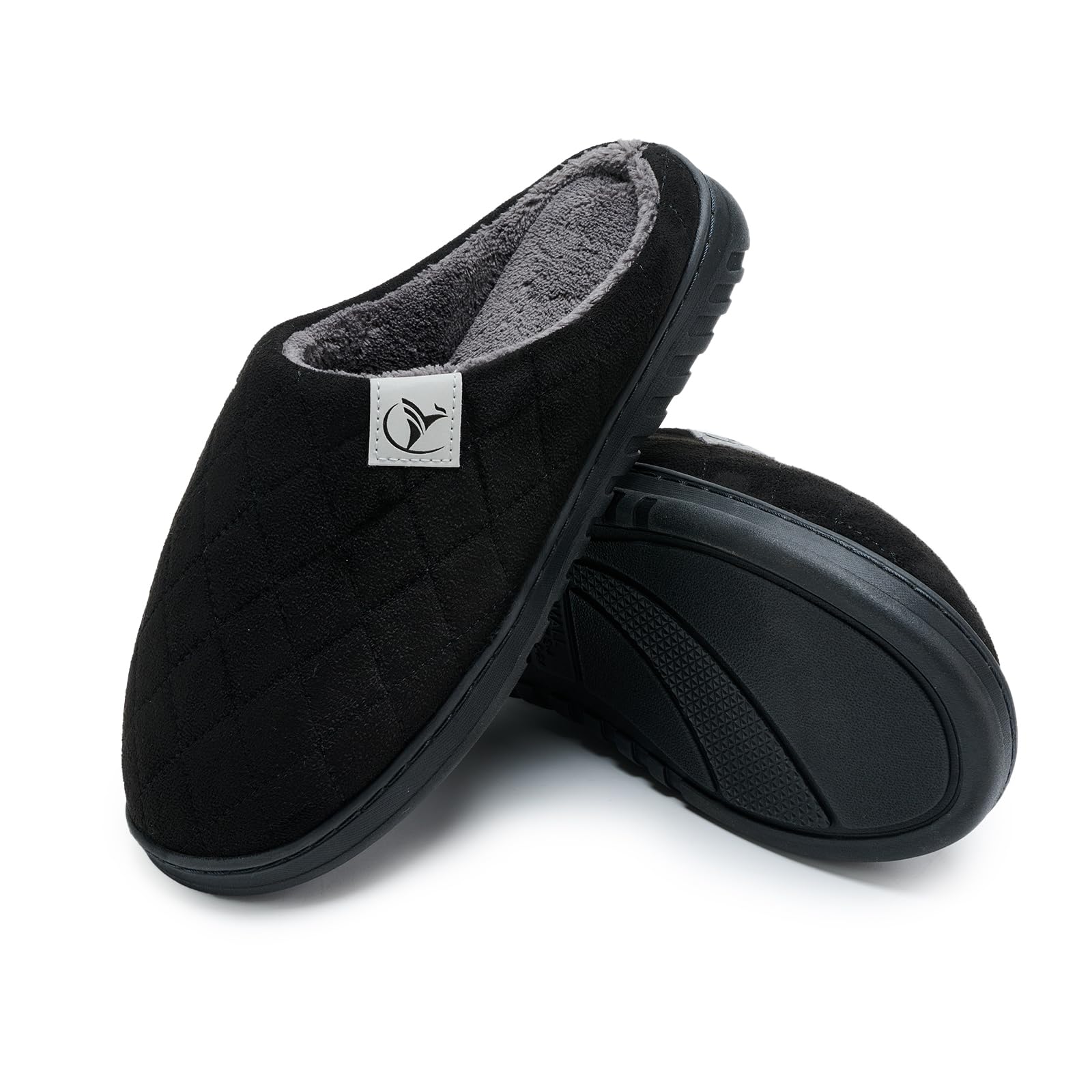 welltree Pantofole uomo donna casa morbido peluche memory foam inverno interno camera da letto caldo cotone scarpe antiscivolo