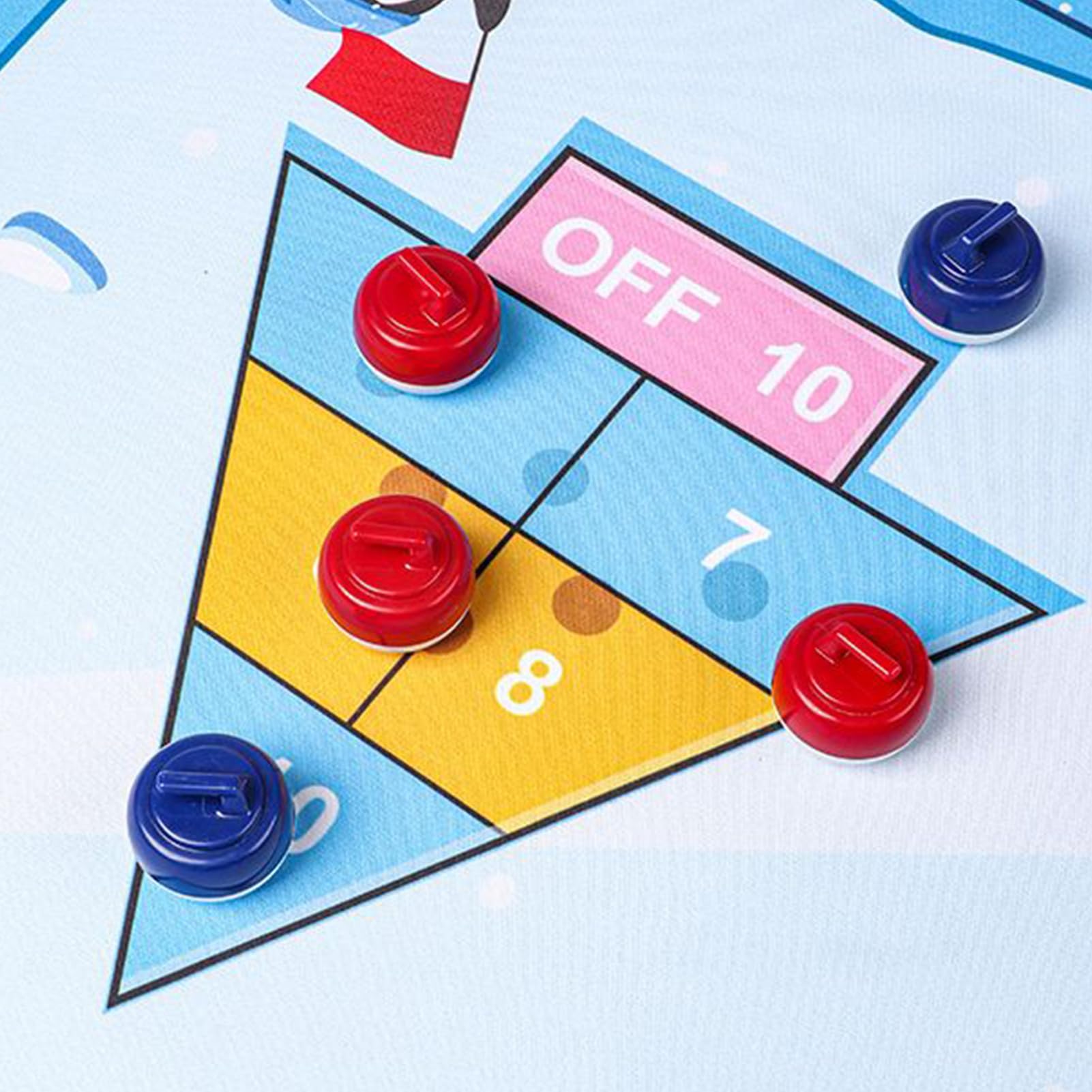 Gra W Curling Zabawne Składane Przenośne Rozrywka dla Całej Rodziny | Gra w Curling na Stoliku Shuffleboard Dla Przyjaciół Dzieci Chłopców Dziewczynek Fanów Dorosłych Entuzjastów Prezent Na