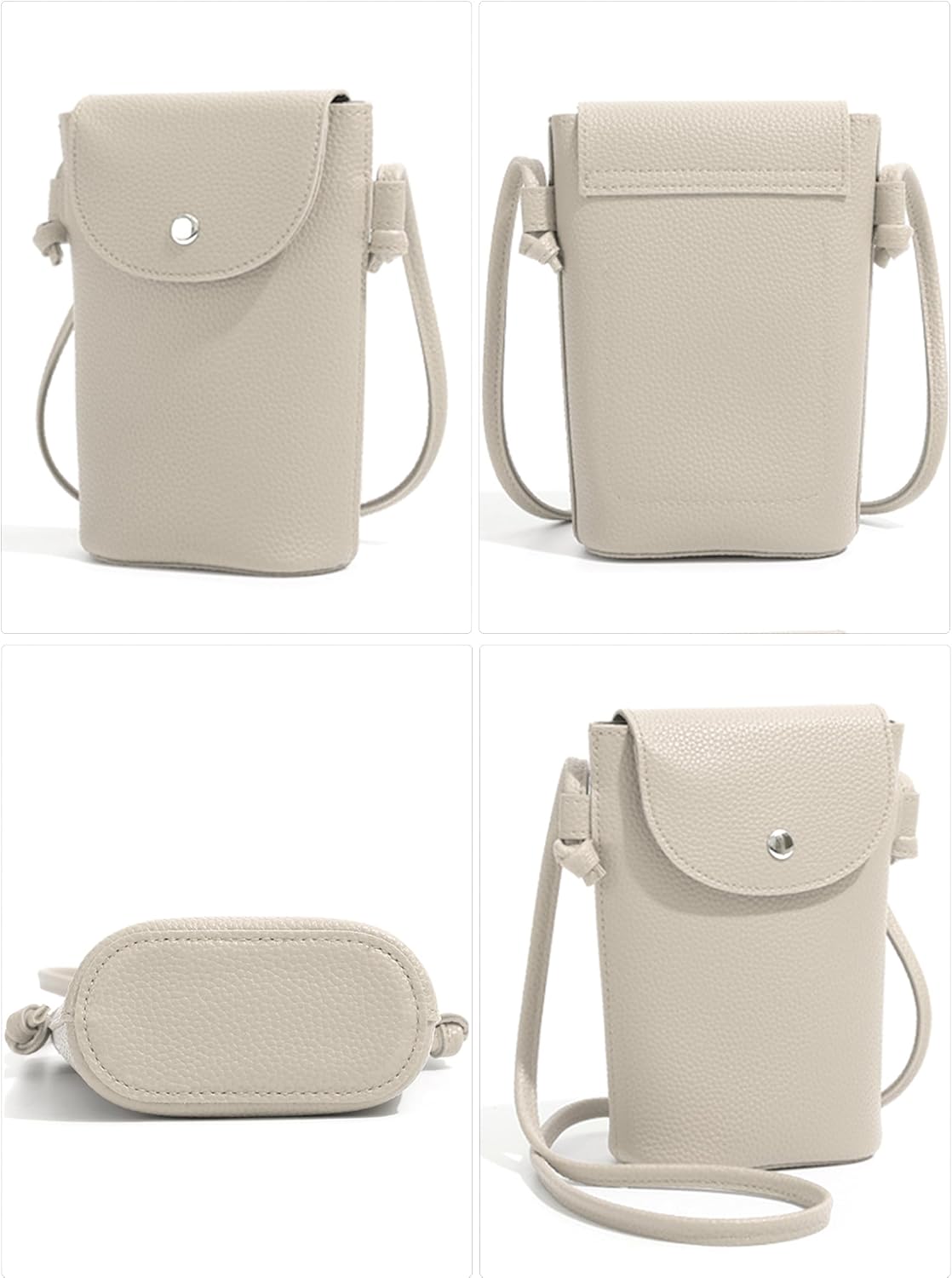 TeeYee Cell Phone Bag PU Leather Small Shoulder Bag with Adjustable Strap image 4