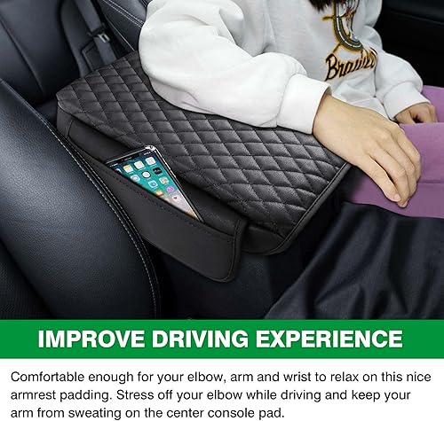 Miniatura 4 de Shademax Funda para Consola Central de Coche para Toyota 4Runner 2024 2023-2020 Accesorios, Reposamuñecas para Automóvil Almohadilla de Reposabrazos