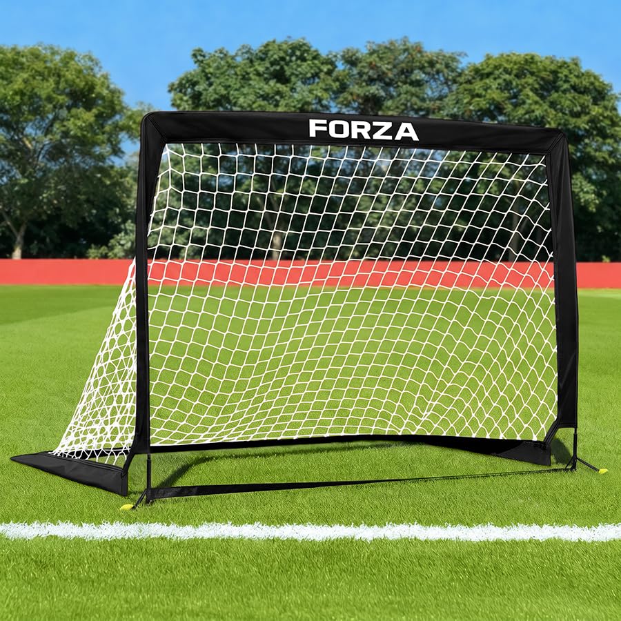 FORZA Square Pop-Up Football Goal [6 Sizes] (Black, 5ft x 3.5ft, Single Goal) — image 1