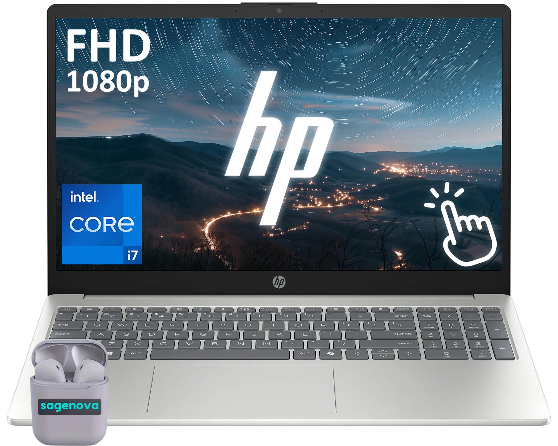 15.6" Touchscreen Laptop Computer, Windows 11 Home 32GB RAM 1TB SSD, Intel Core i7-1355U,…