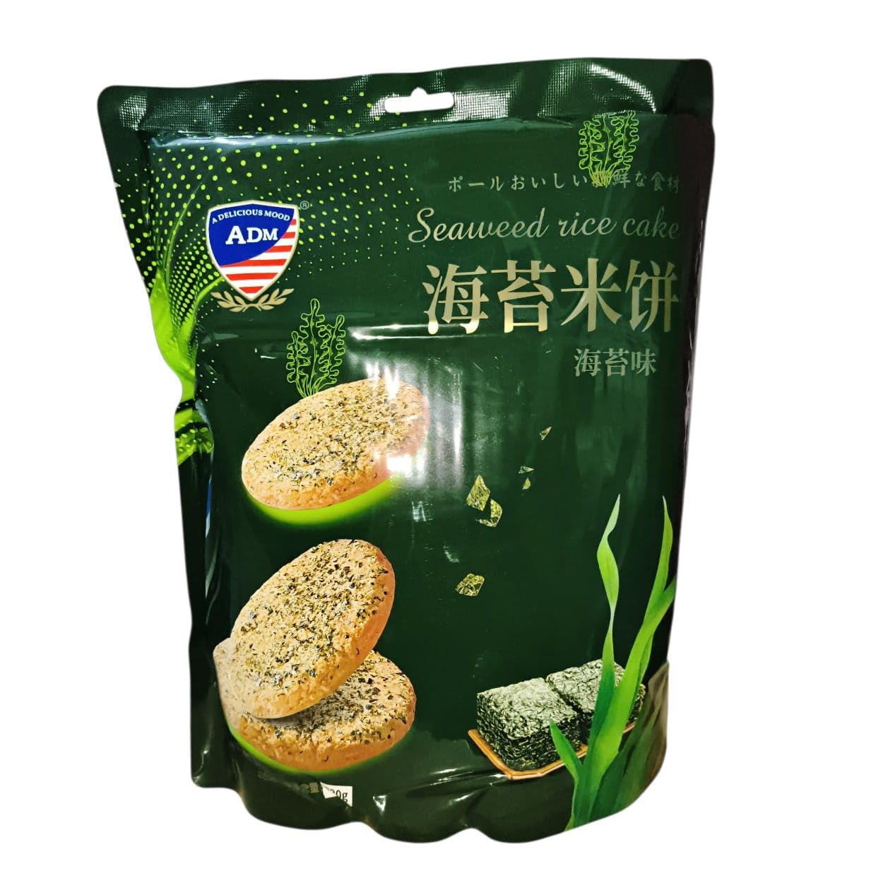 Seaweed Rice Cake, Crispy Savory Snack, 320 g