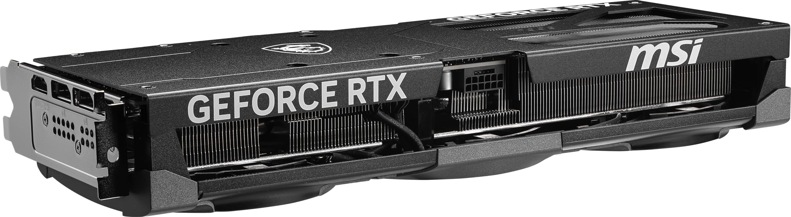 msi Gaming RTX 5070 Ti 16G Ventus 3X OC Black Graphics Card (16GB GDDR7, 256-bit, Extreme Performance: 2482 MHz, DisplayPort x 3 2.1a, HDMI 2.1b, NVIDIA Blackwell Architecture) — view 3