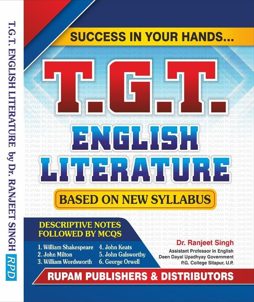 Image of TGT ENGLISH BOOK BY DR. RANJEET SINGH T.G.T. English Literature Descriptive Notes & MCQs