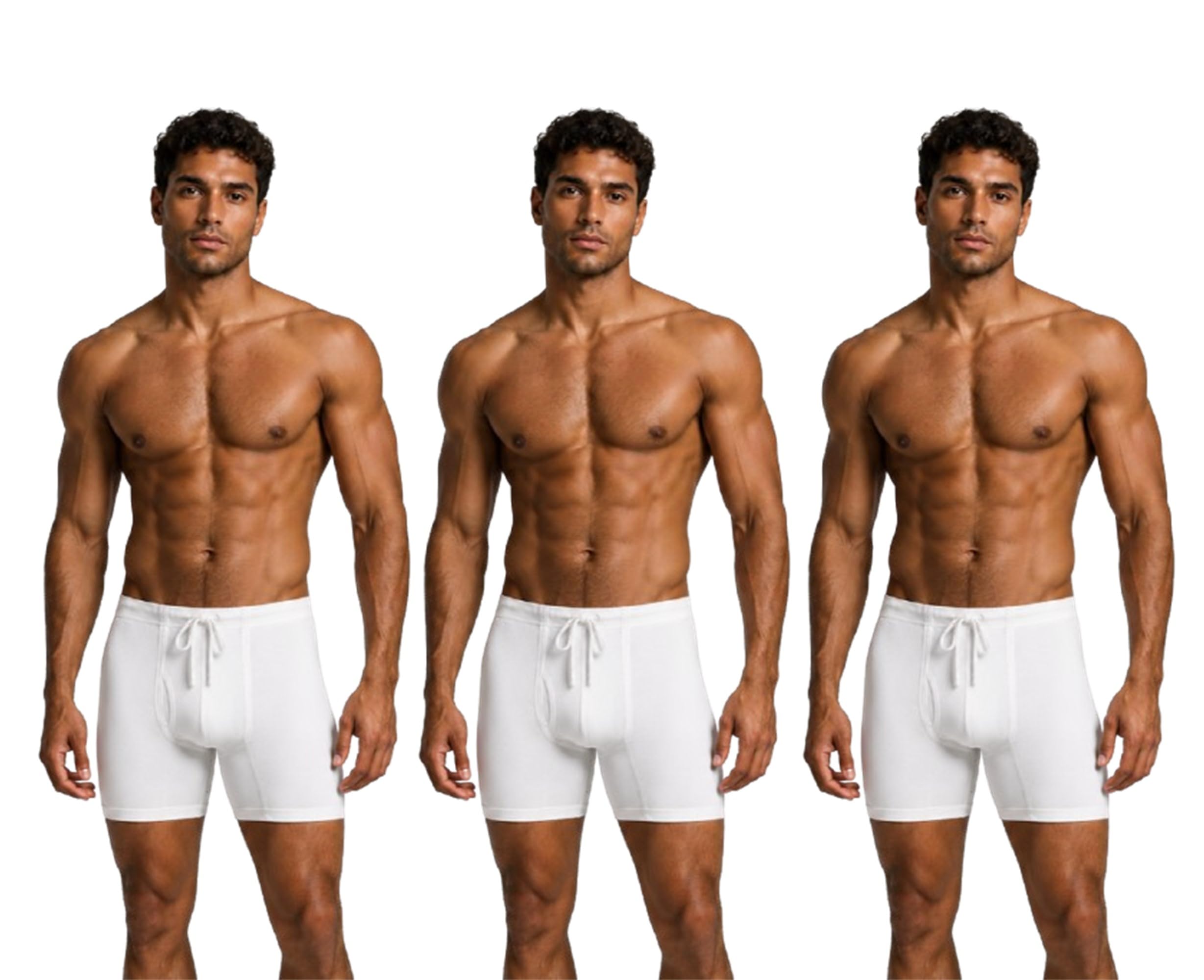 silver stork Men's White Interlock Cotton Underwear/Trunk with Strings (Nada Underwear)-picture-31