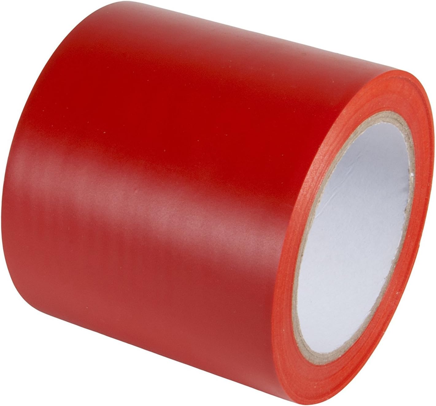 5S Premium Vinyl Safety and Dance Floor Marking and Splicing Tape, 6 mils Thick, 108 feet Length x 4 inches Wide, Red (One Roll)