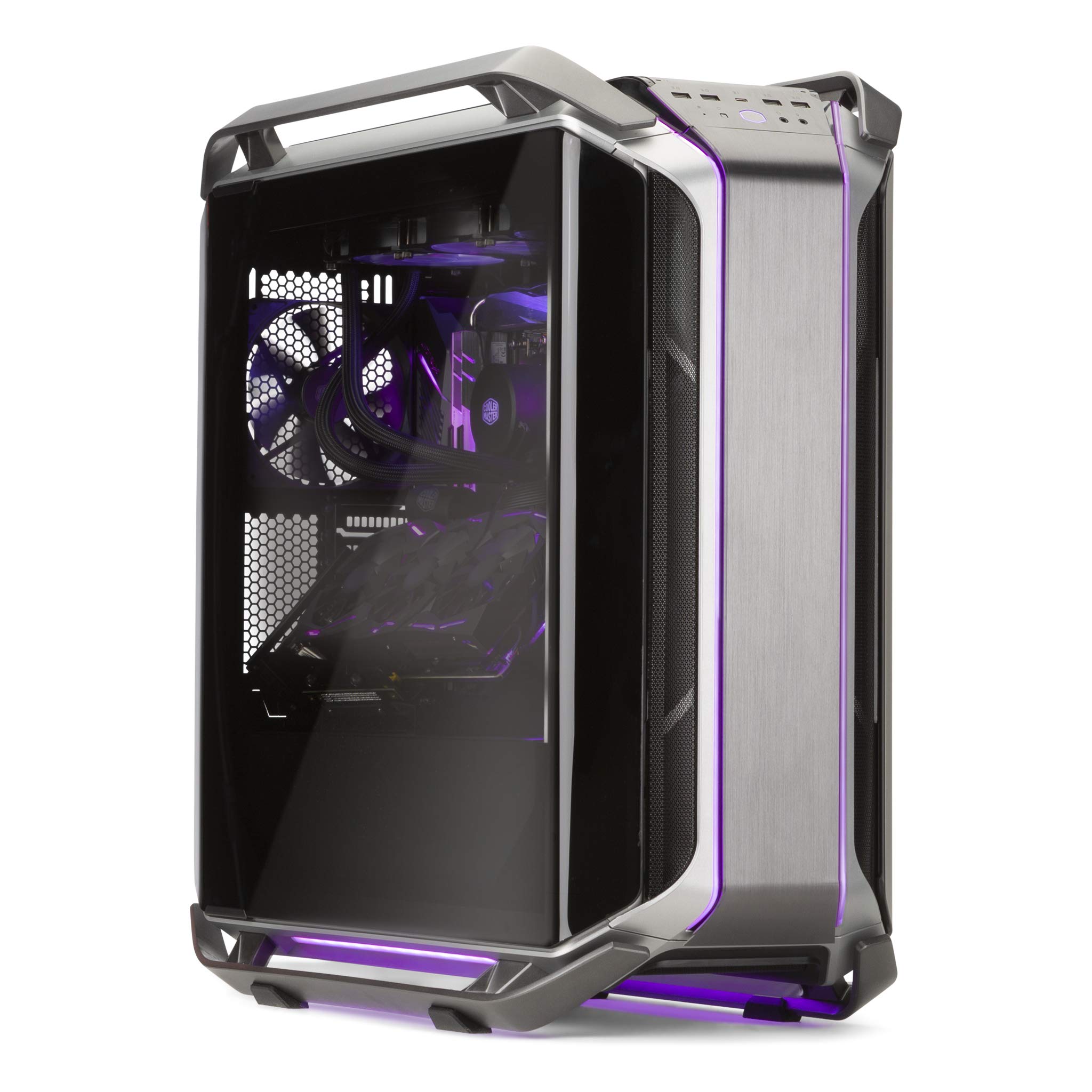 Cooler Master COSMOS C700M - Case ARGB in Alluminio con Doppio Panello Laterale in Vetro Temperato Curvato, Struttura Ultra Modulare con Eccezionale Spazio Hardware - Full Tower