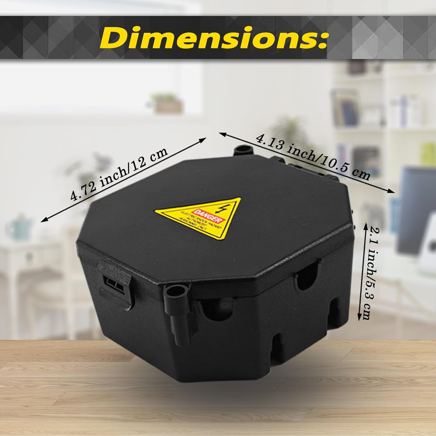 Black Open Splice Junction Box (2 Pack), Electrical Splice Box Wire Junction Box with Cover V0 Flame Retardant Rating(Highest Level) - Image 7