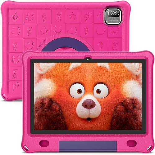 PRITOM Tablet Android 15, Tablet nueva de 10'' para niños, control parental, 64GB+1TB ampliables para niños, WiFi6, educativa, juegos, software para