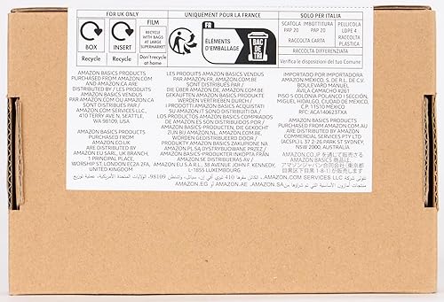 Miniatura 6 de Tienda Basics Paquete de 8 baterías recargables AA recarga hasta 400 x alta capacidad 2400 mAh precargadas