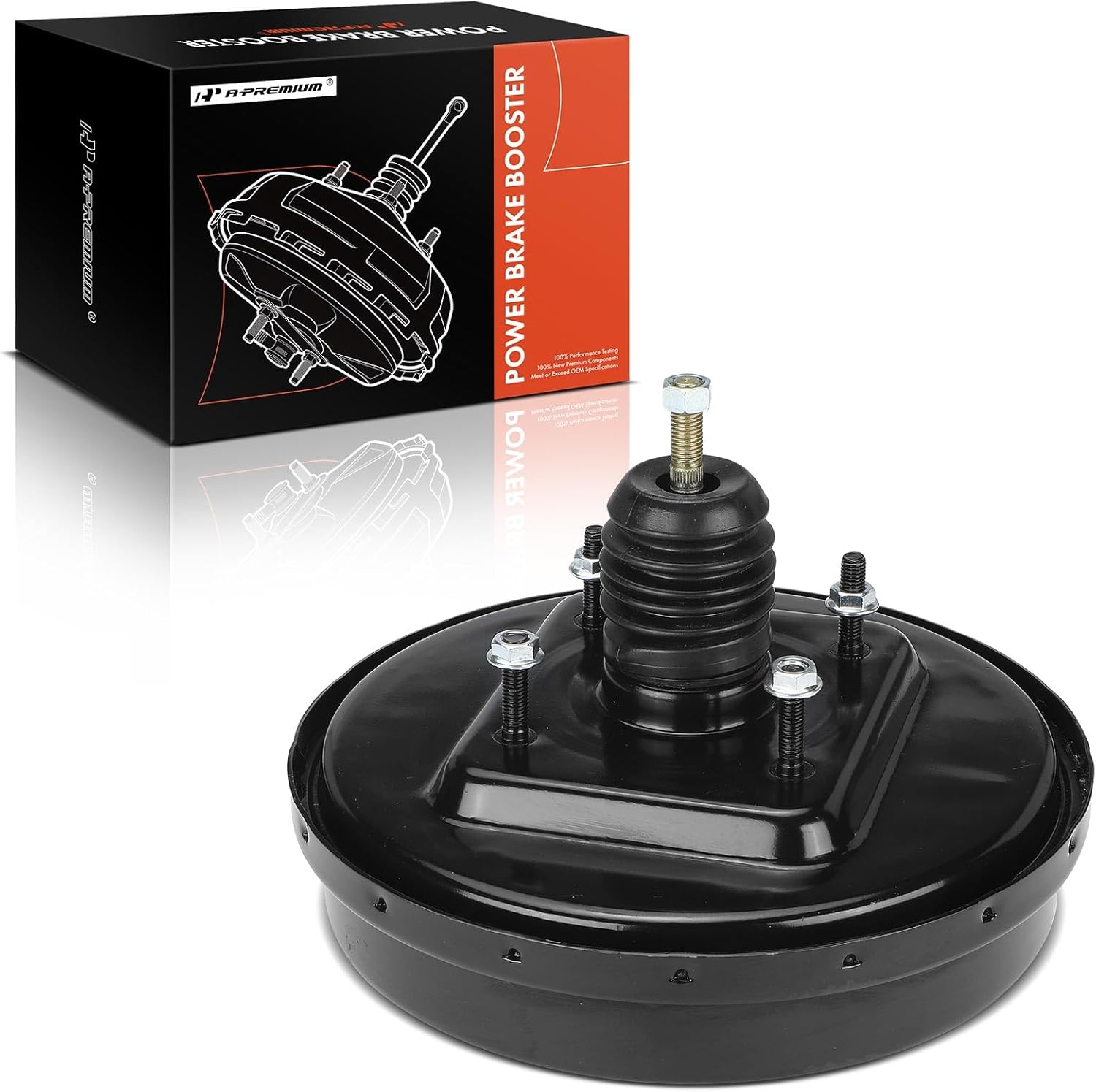 A-Premium Vacuum Power Brake Booster Compatible with Toyota Corolla & Chevrolet Prizm, 1998 1999 2000 2001 2002, 1.8L, Sedan, Without Master Cylinder