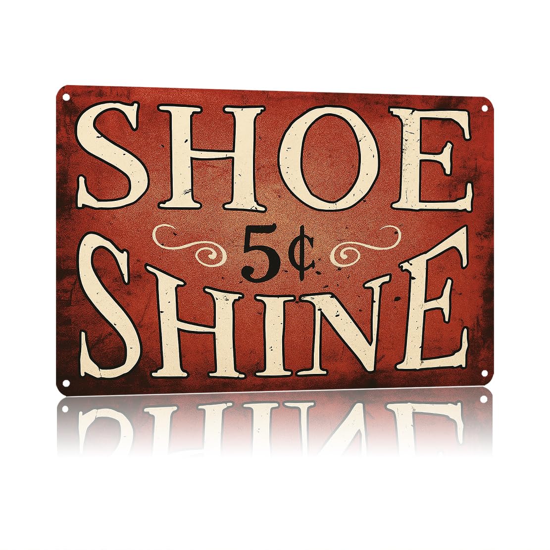 KWQDOZF Funny Metal Signs Posters SHOE SHINE Sign Wall Art for Yard Outdoor Lawn Garden Home Decor 8X12inch