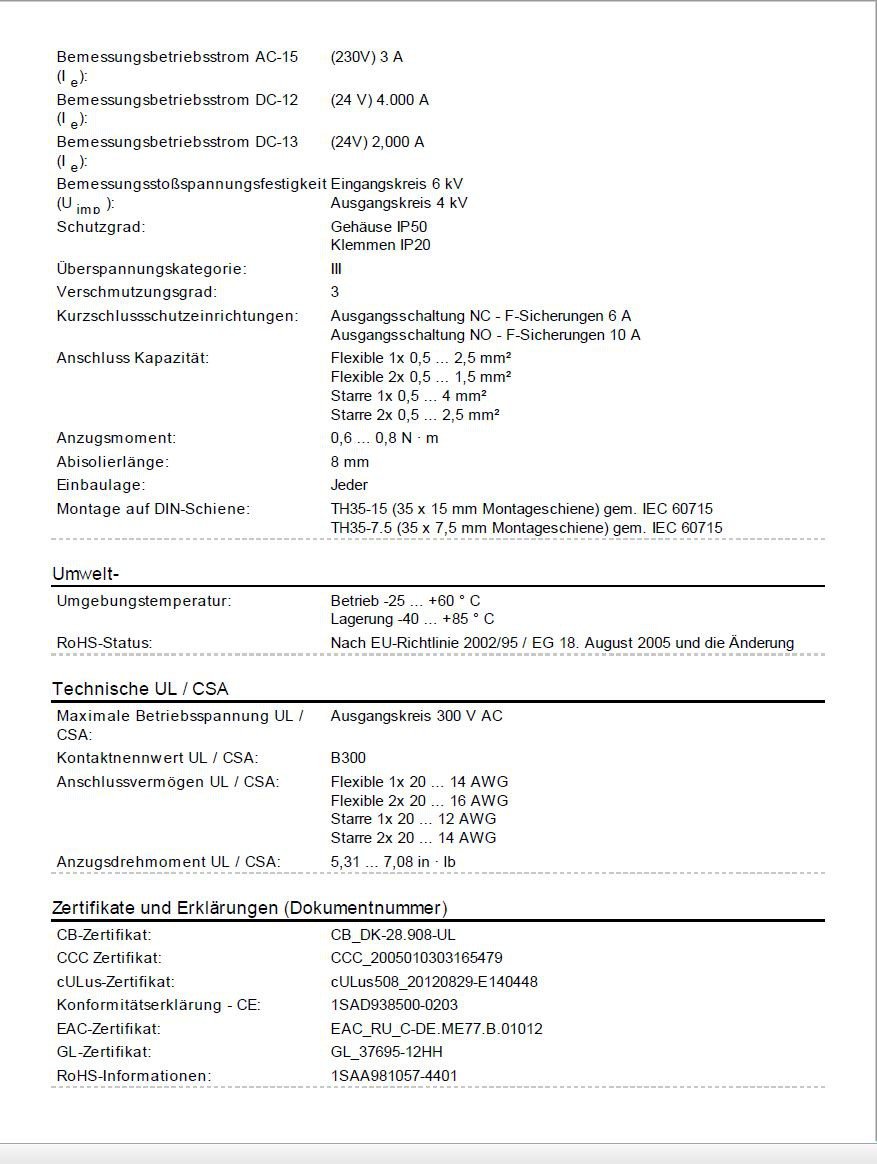 abb-entrelec cm-pfs. S – RELE Kontrolle trifasico cm-pfs. S 2 mit C Schraube