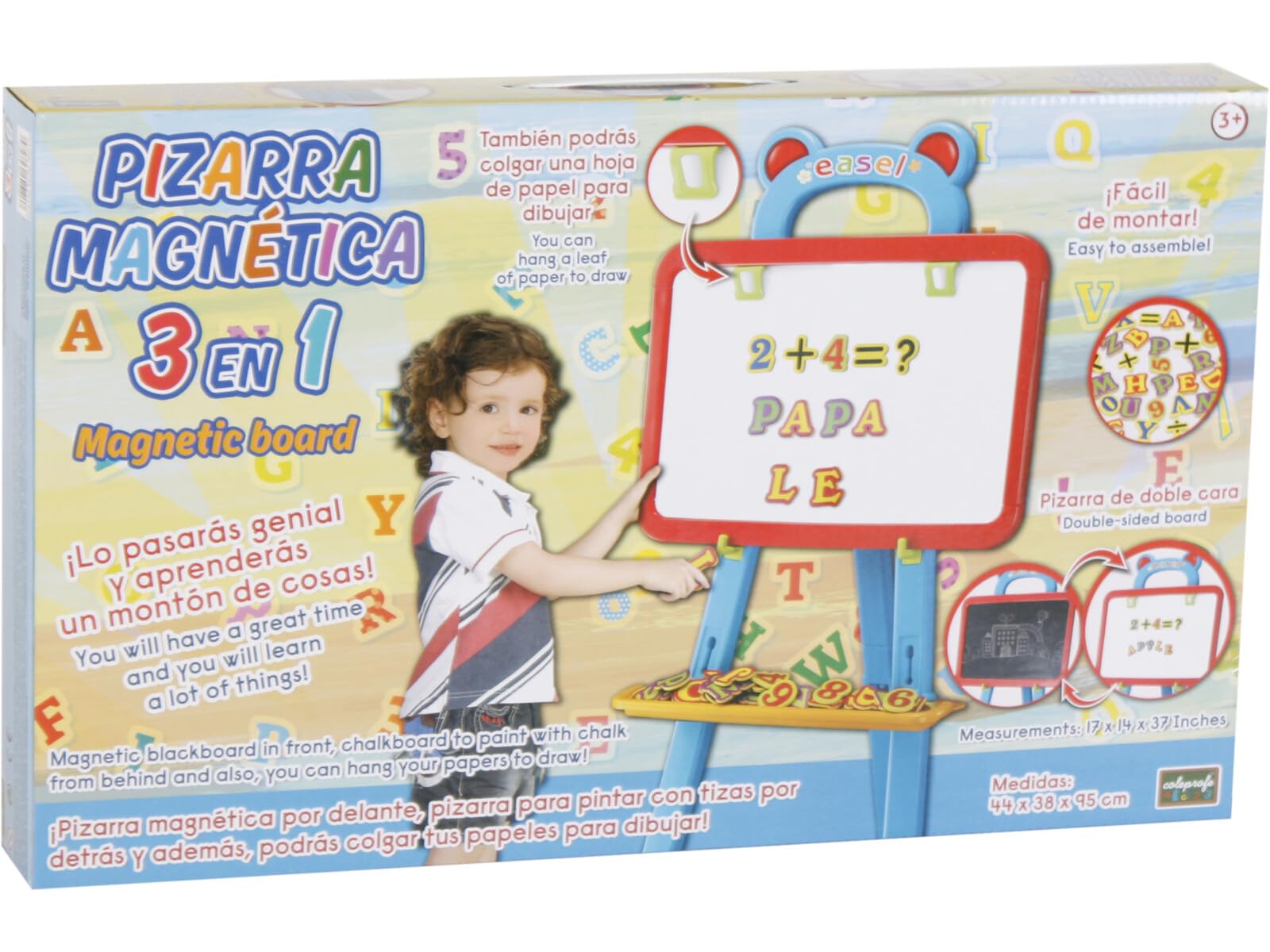Lavagna Educativa Magnetica Con Lettere E Numeri Per Bambini - Materiale Scolastico Per Imparare Giocando - 2