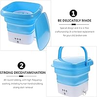 Vista 3 de VALICLUD Portable Mini Folding Washing Machine with High-power Motor Touchscreen Timer Compact Foldable Washer for Underwear and Clothes Lightweight