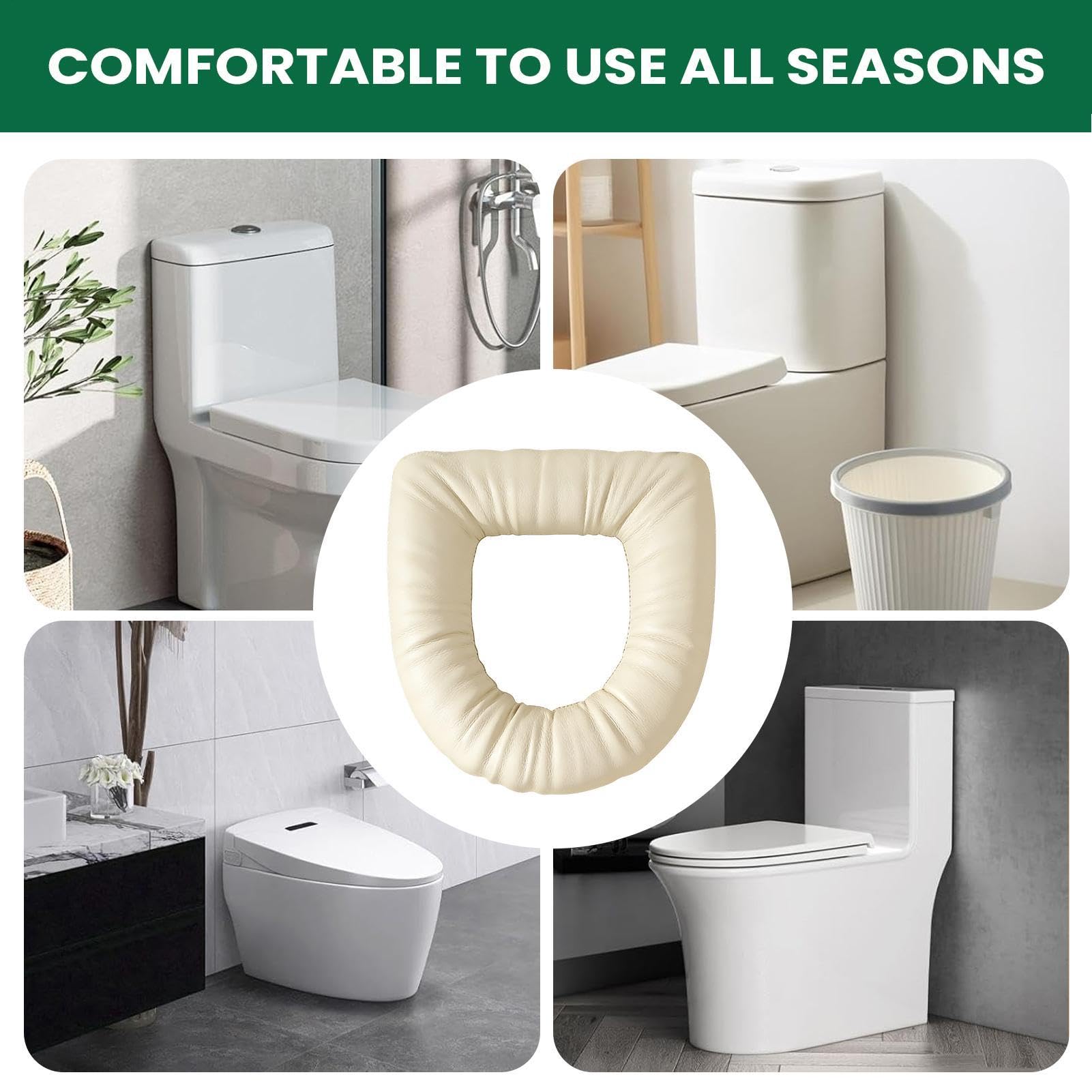 Cuscino per WC, elastico, aderente, imbottito, per sedile WC | Cuscino imbottito per sedile WC, per anziani disabili, adulti, casa, hotel, infermieri, casa, WC, impermeabile, mare