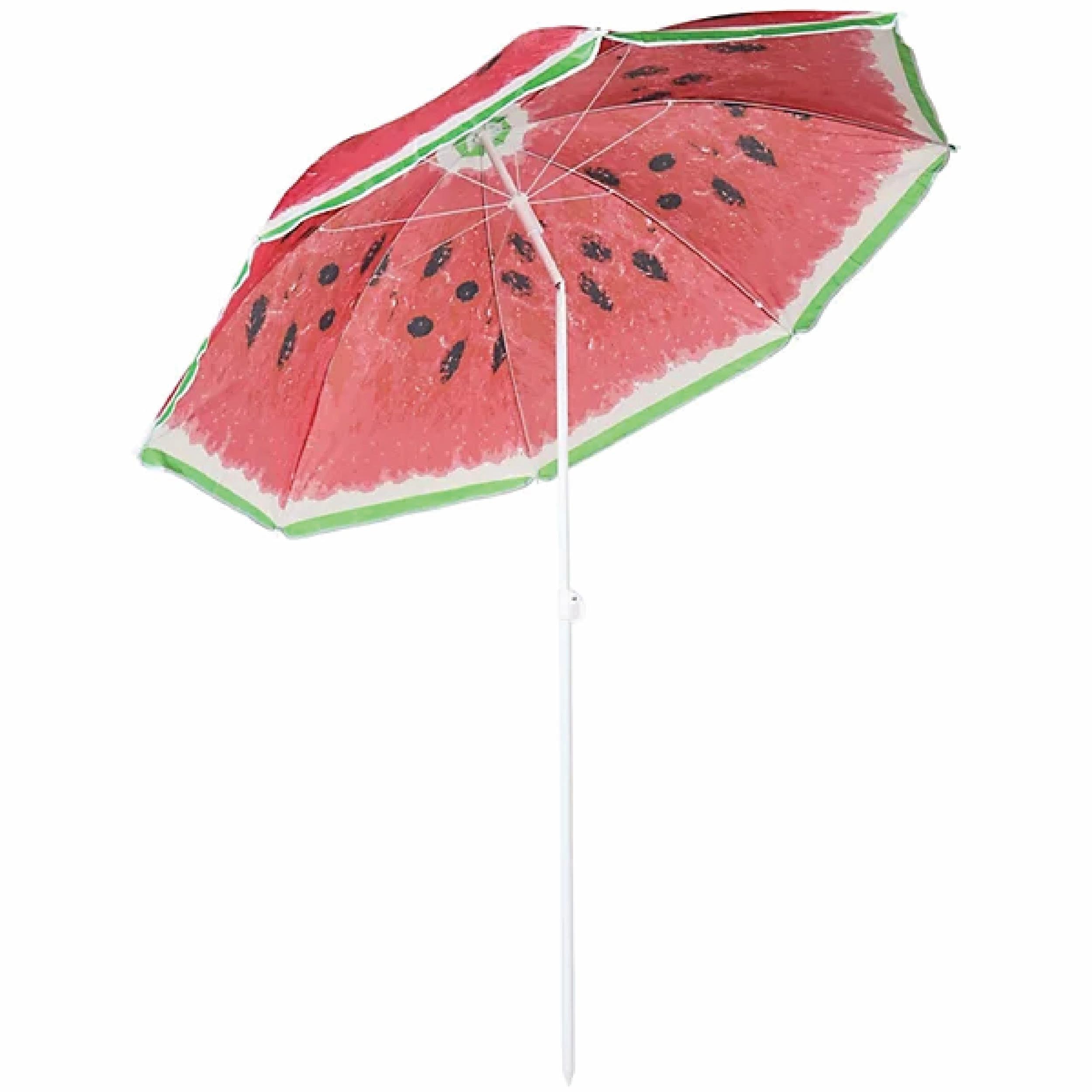 Vanilla Leisure Fruit Parasol – Colourful Camping Garden & Beach Sun Shade (Water Melon) — image 1