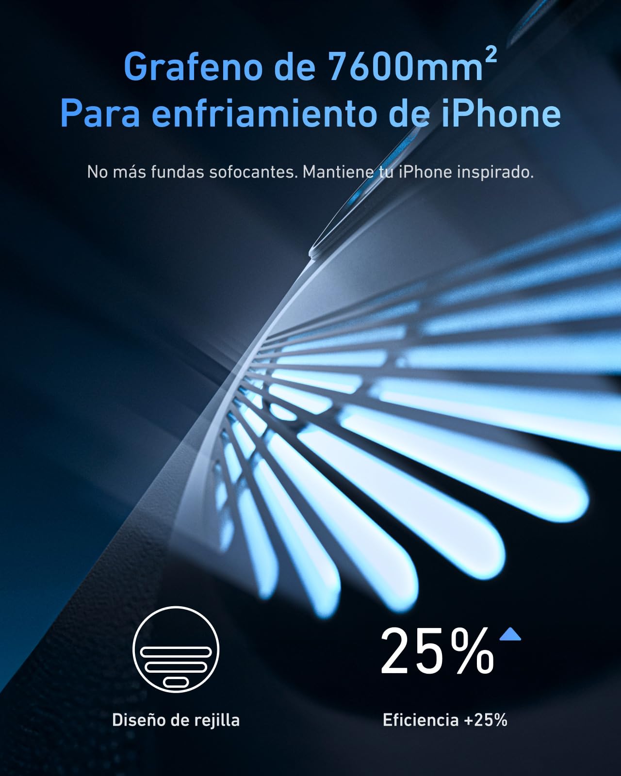 TELESIN Master Grip Kit para iPhone 17 Pro MAX, Kit Estándar de Magnética Agarre, Batería integrada de 3200mAh, Carga inalámbrica, Funda de grafeno para Enfriar el iPhone, Agarre de Estilo DSLR