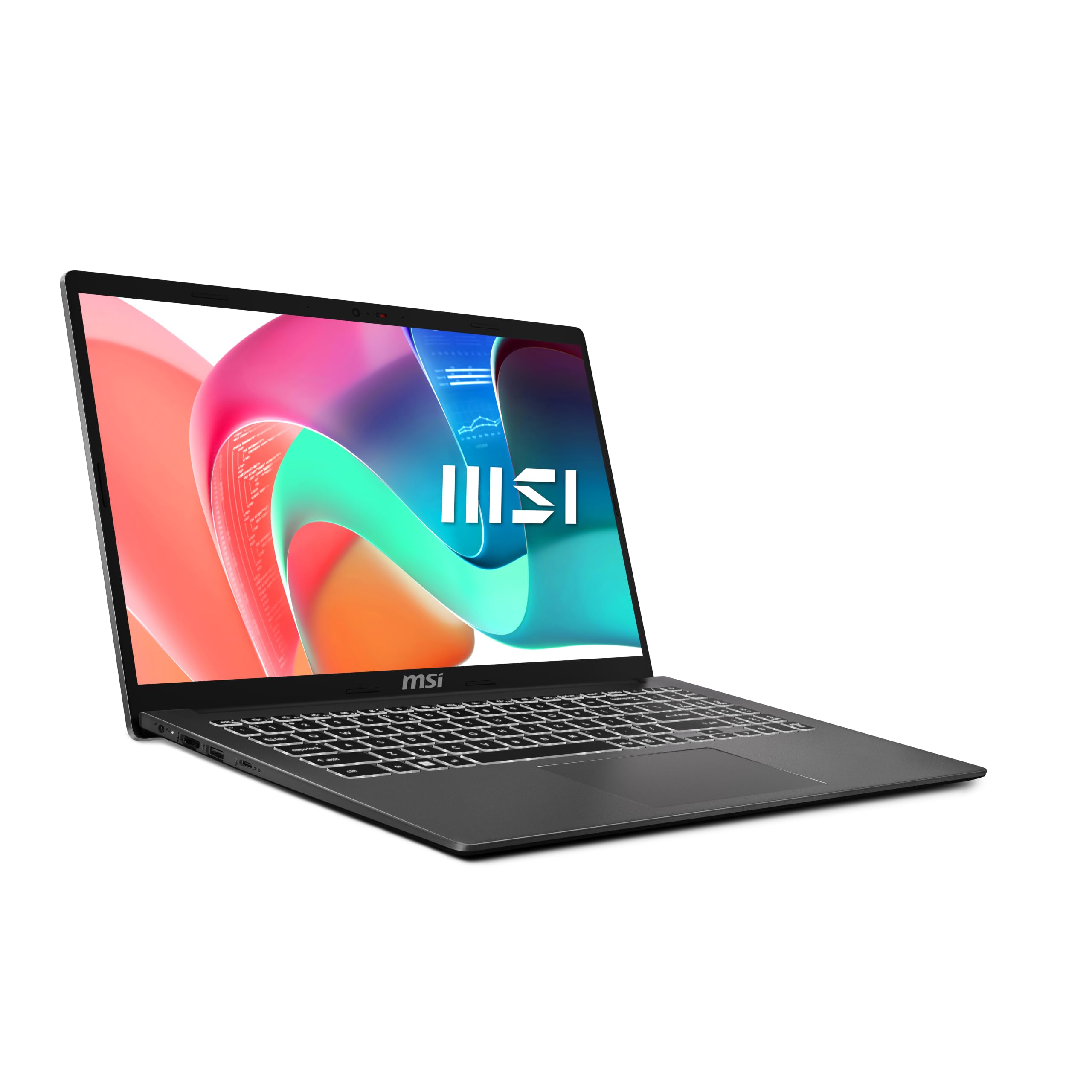 MSI Modern 15 F1MG-1246FRNN : Intel Core 5 120U - 16GB DDR4 - SSD 512GB - Intel Graphics - 15, 6" Full HD - Windows 11 Professionnel - Clavier Azerty retroéclairé