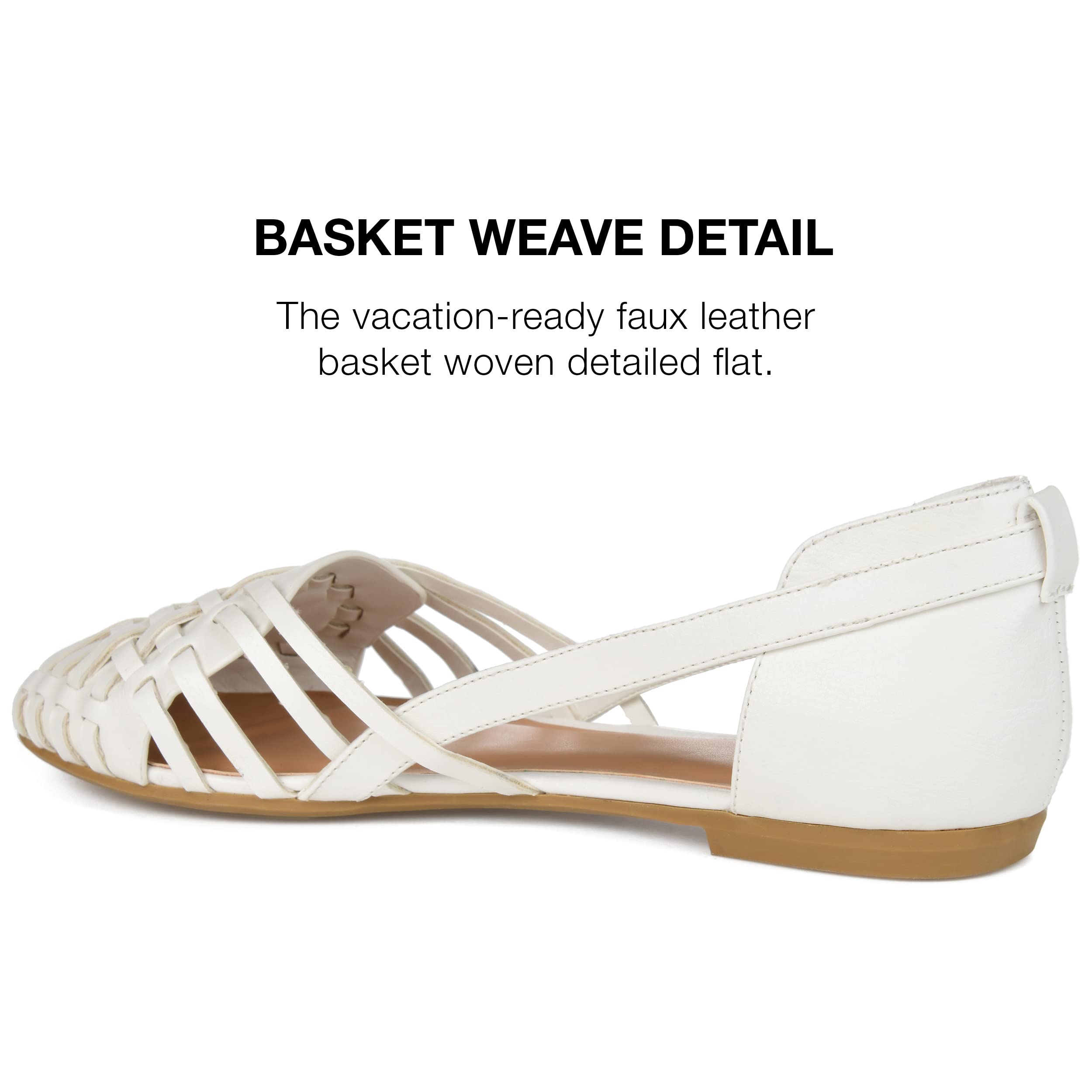 Journee Collectionwomens Ekko Woven Huarache Flats Desertcart INDIA