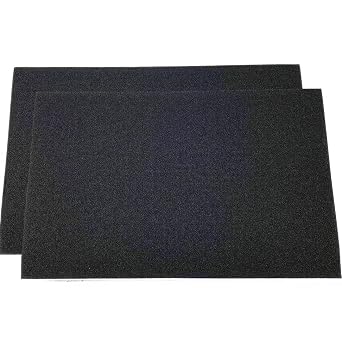 Orbital Floor Sander Sandpaper, 12 Inch by 18 inch with Pressure-Sensitive Adhesive Back, Pack of 20 Sheets 80 Grit