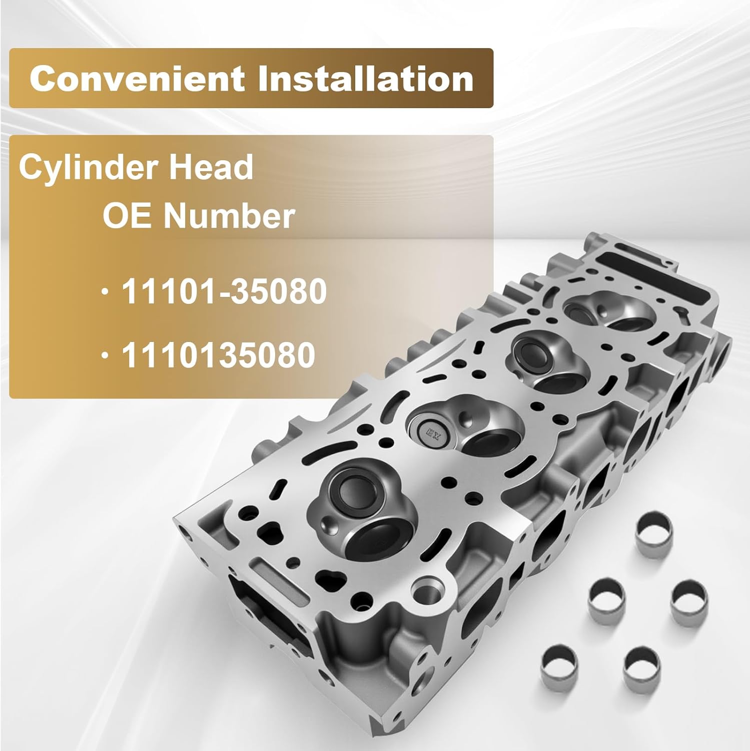 Partsflow Complete Cylinder Head Rocker Arms W/Valves & Camshaft For 1985-1995 Toyota 4Runner For 1985 Toyota Celica For 1985-1995 Toyota Pickup 2.4L OE# 1110135080