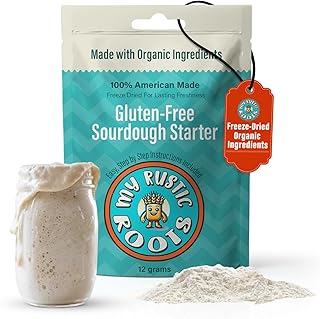 MY RUSTIC ROOTS Gluten Free Sourdough Starter Culture – All Natural & Or...