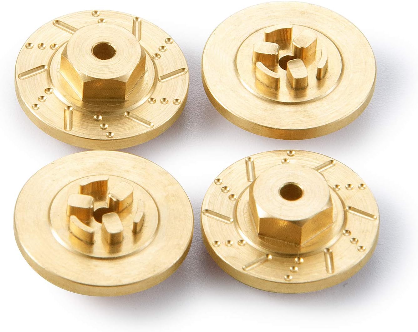 RC Brass Hex Hub Adapters with Brake Disc for 1/18 Kyosho Mini Z 4x4 Jimny