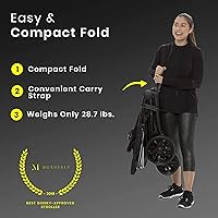 Vista 2 de Jeep Destination Ultralight Side x Side Double Stroller, Midnight