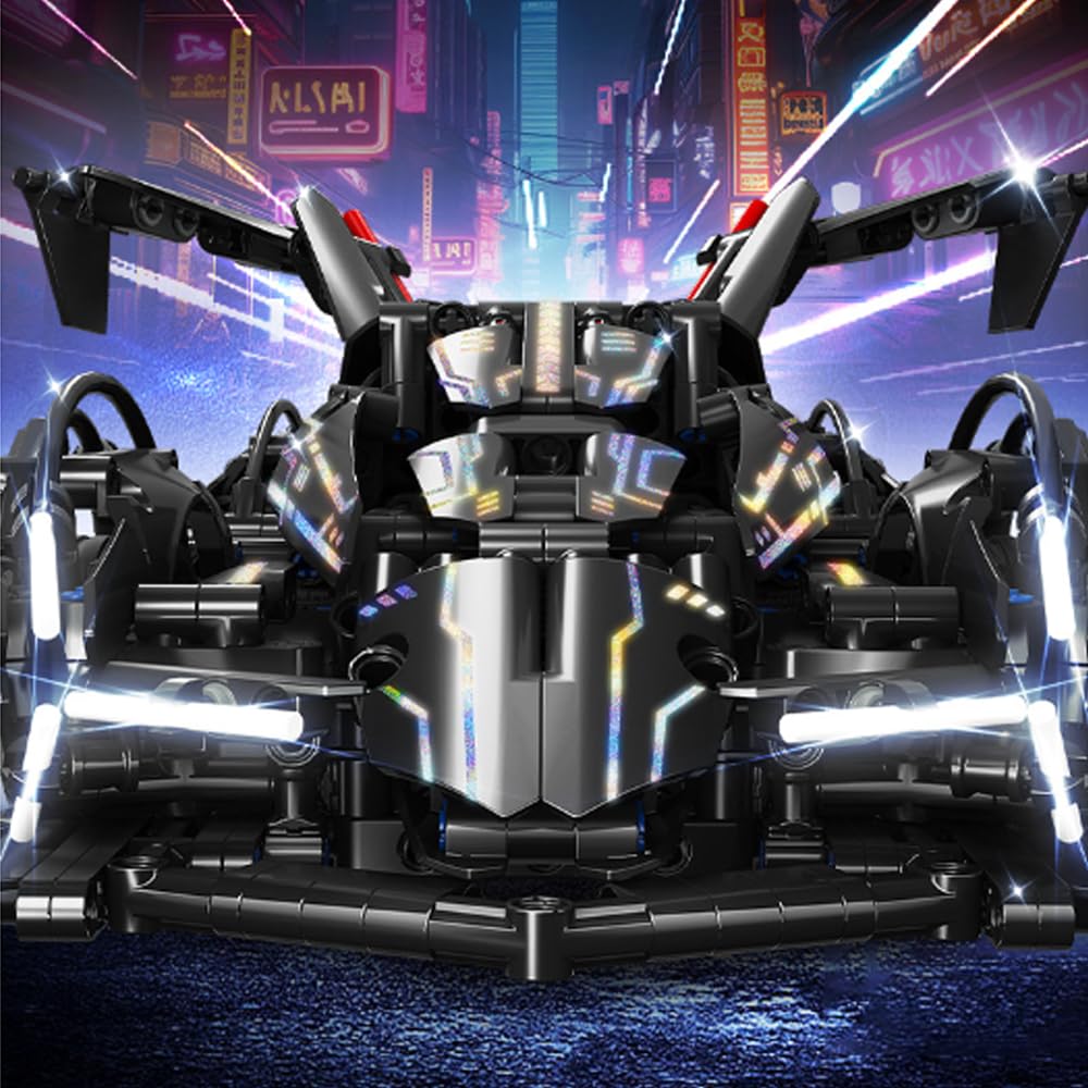 Technik Sports Car Building Kit, 1148 Pieces Supercar Racing Model Construction Kits, MOC Creative Construction Toys - Image 3