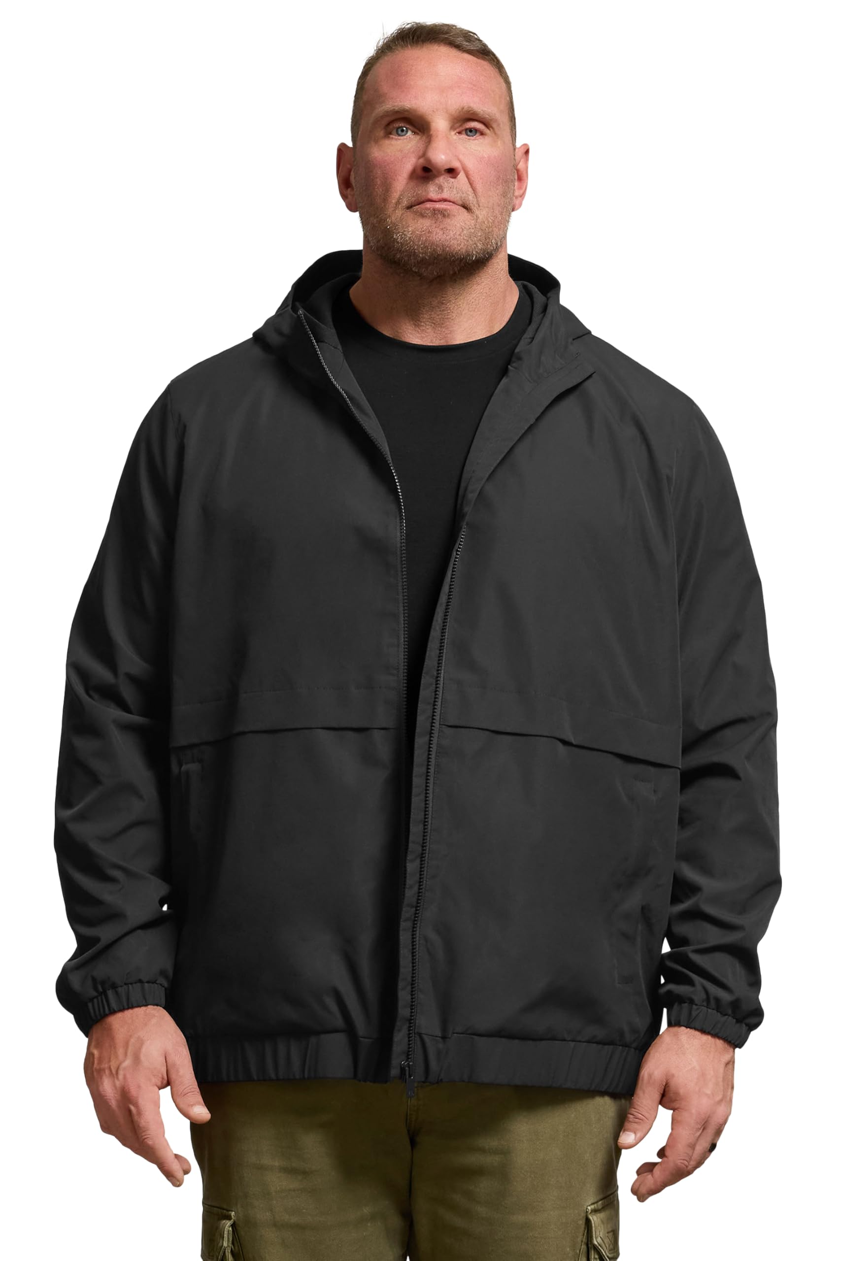 BadRhino Big & Tall Ripstop Zip Through Jacket - Men's - Plus Size Curve