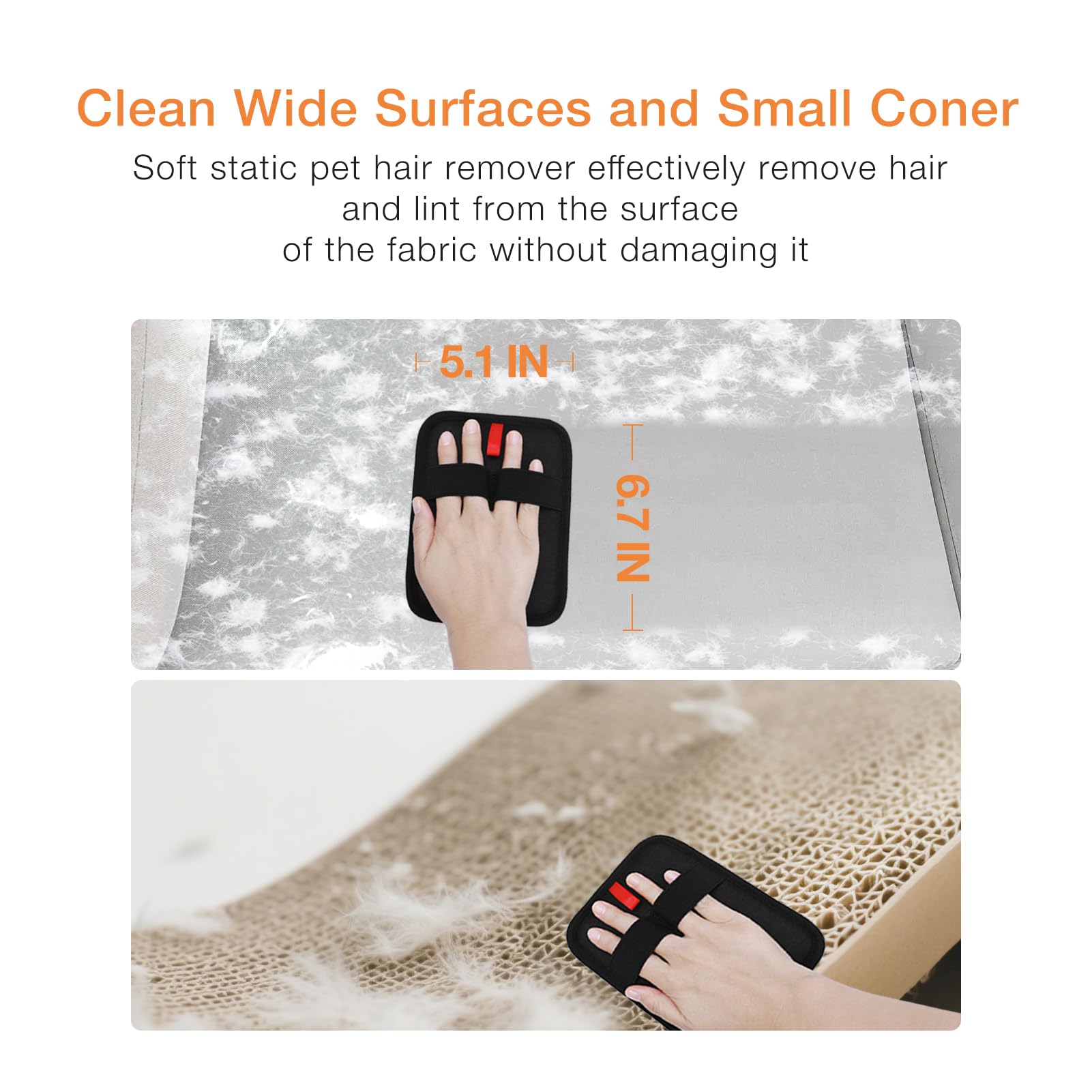 TroisAmis Gant d'épilation d'animaux pour chiens et chats, gants électrostatiques pour enlever les poils d'animaux domestiques, gants pour enlever les poils de chiens et chats pour meubles, canapés