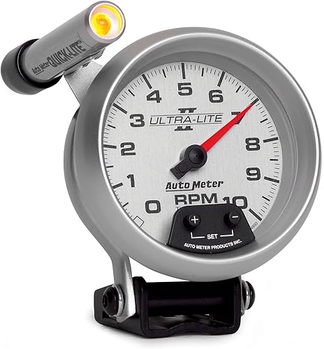 Auto Meter 4990 Ultra-Lite II 3-38" 10000 RPM Pedestal Mount Mini-Monster Tacómetro