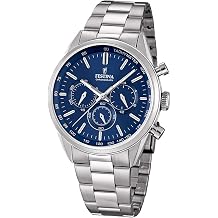 FESTINA D1UF16820/2 Men's Timeless Chronograph Quartz Watch Stainless Steel Silver