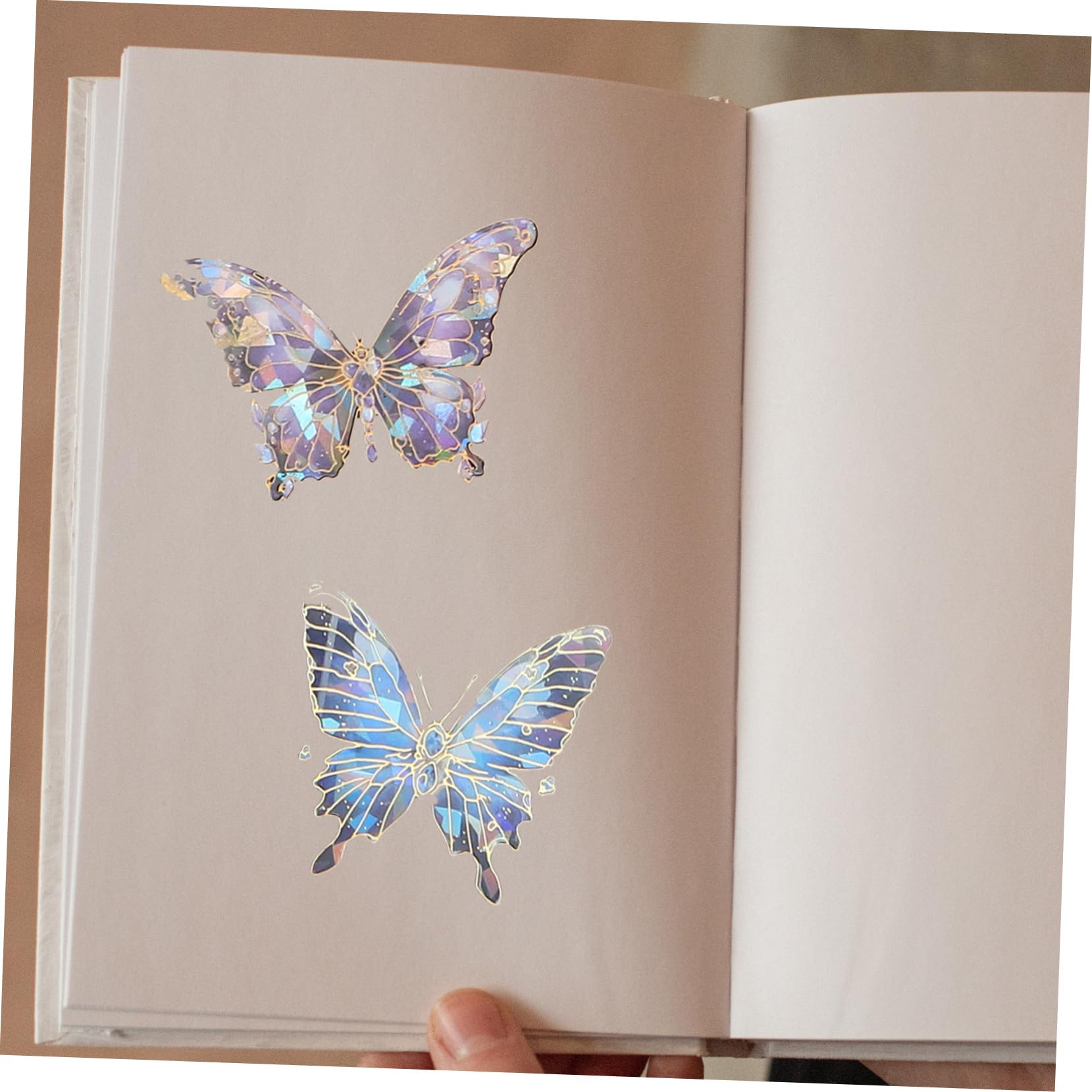 Housoutil 2 Set Adesivi Olografici Per Scrapbooking Stile Materiale Pet Per Decorazioni Fai Da Te Accessori Per Journal E Album Fotografici Design Creativo E Variegato 120 Pezzi * 2