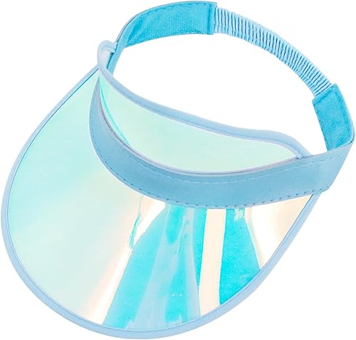 Miniatura 76 de Surkat Viseras solares transparentes de plástico con protección UV, sombrero para la cabeza, sombrero para golf, tenis, playa, ciclismo 1 paquete