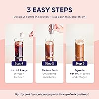 Vista 6 de Hazelnut Protein Coffee Creamer - Grass Fed Pasture Raised Collagen - Hair, Skin & Nail Support,Energy-Boosting MCTs, Keto Friendly, Lactose Free &