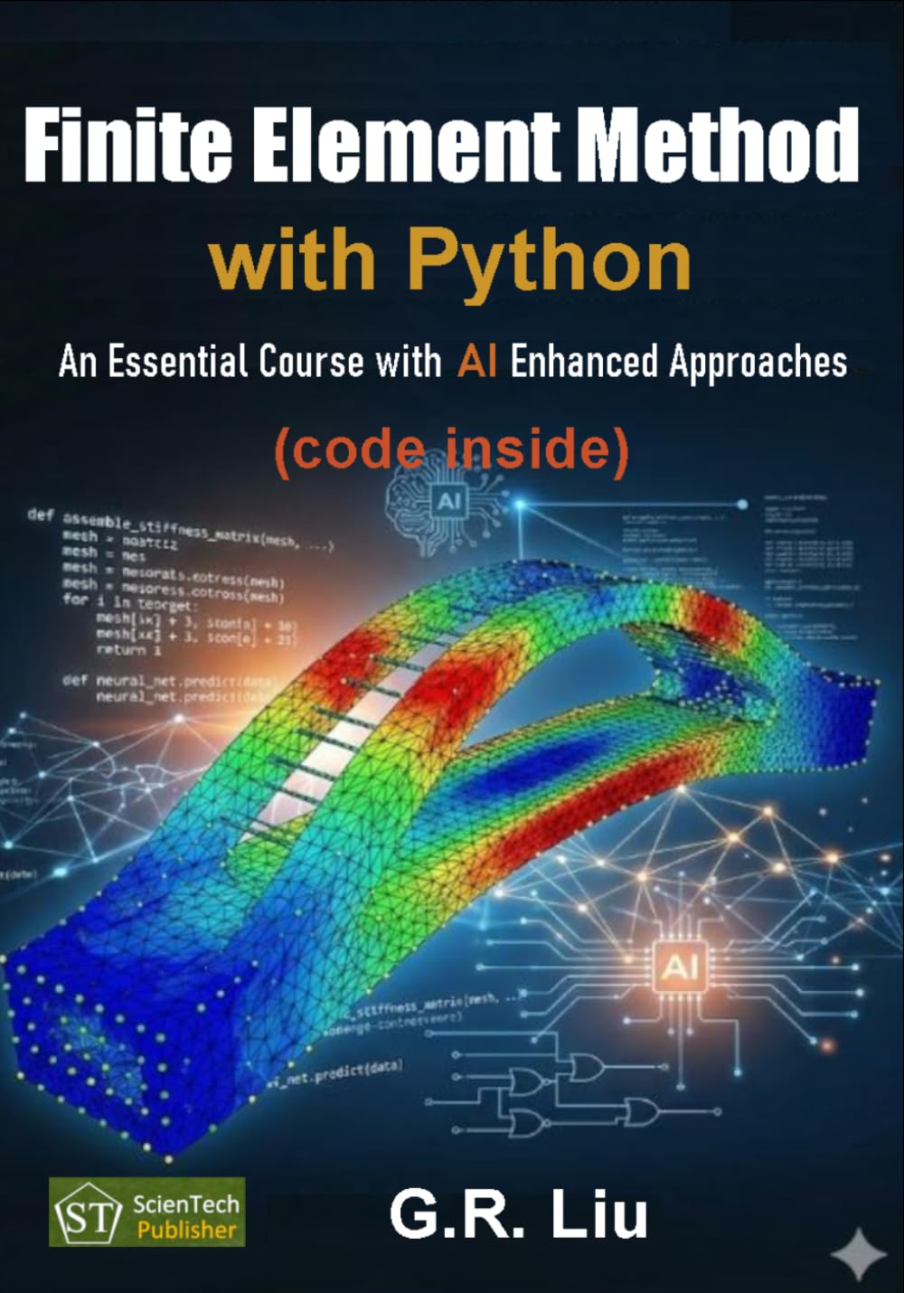 Finite Element Method with Python: An Essential Course with AI Enhanced Approaches