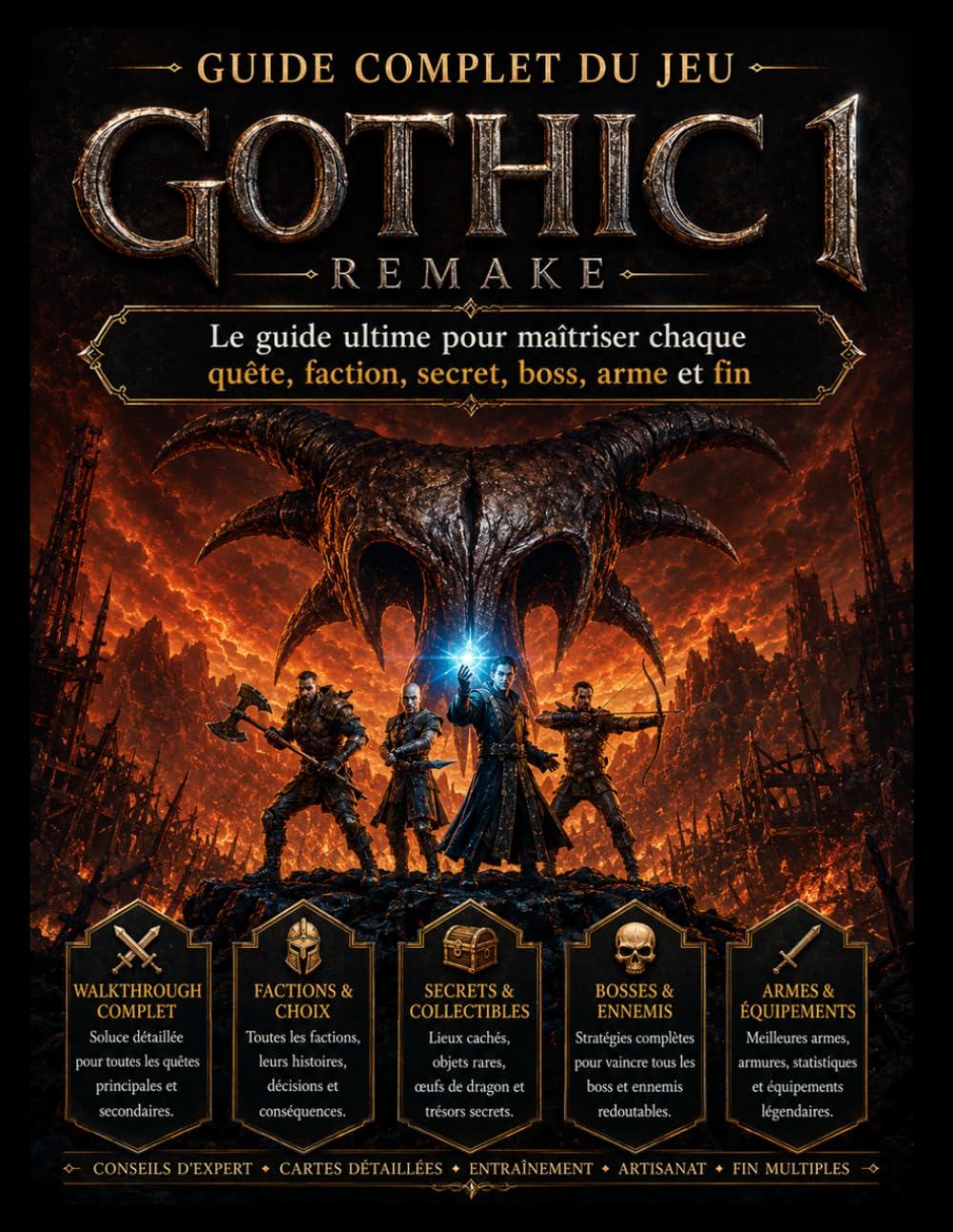 GUIDE OFFICIEL COMPLET DU JEU GOTHIC 1 REMAKE: Le guide ultime pour maîtriser chaque quête, faction, secret, boss, arme et fin
