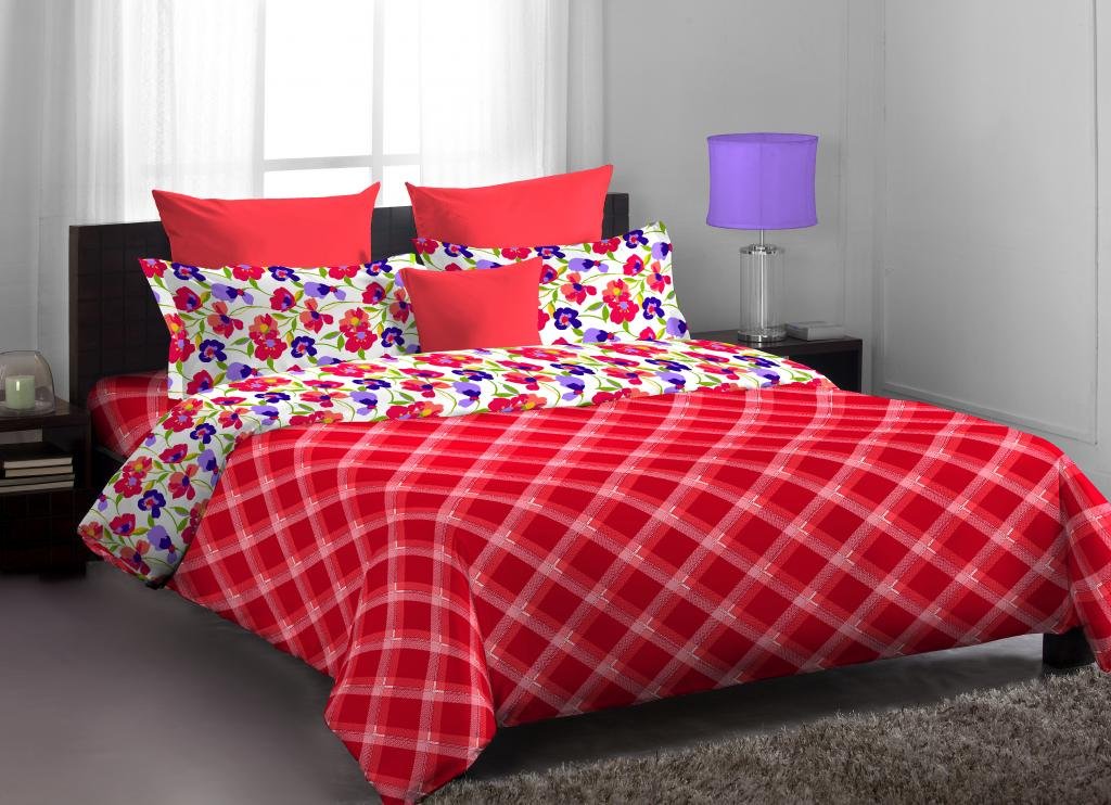 Buy Home Expression USA Callidora Abstract Cotton Double Bedsheet with