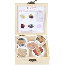 Natural Crystal Mineral Specimen Set, Original Healing Stone Decoration | Hand-Picked Gemstones 1-2" for Meditation, Reiki, Geological Research and Display, Originality Crystal Gift Box 5 Colors