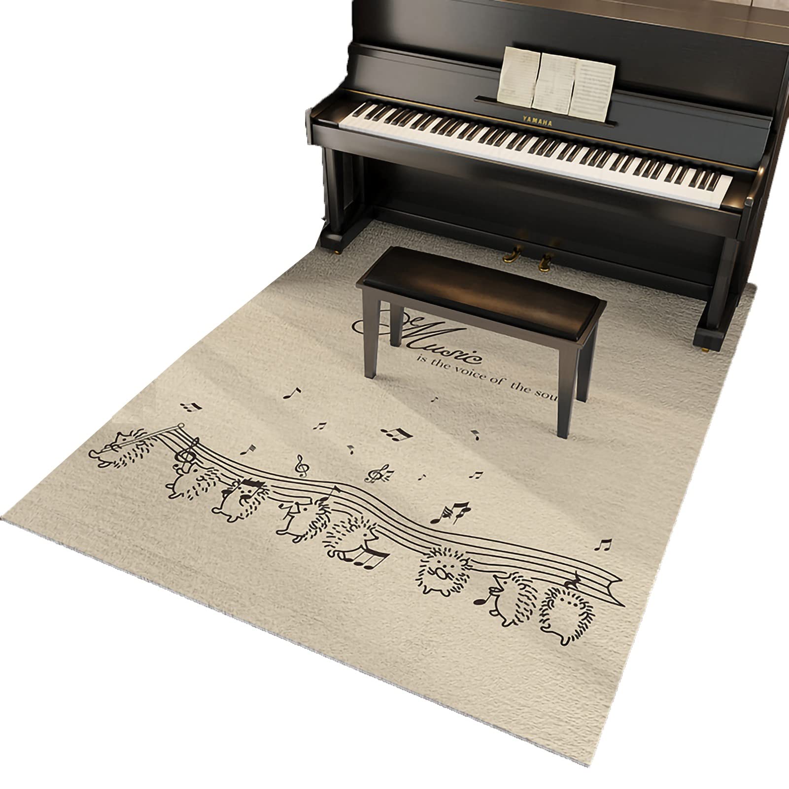Tapis insonorisant pour piano avec isolation acoustique de 12 mm