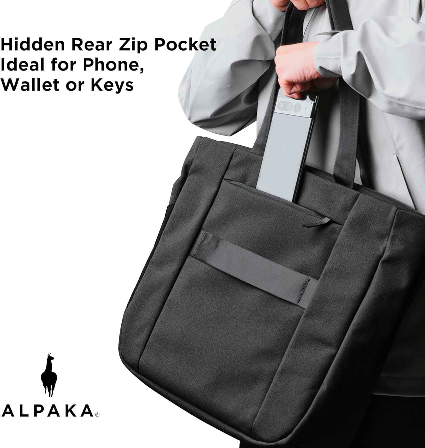 ALPAKA Bravo Tote Bag 14 L, Weatherproof 16 Inch Laptop Briefcase for Men & Women, Travel Tote with Adjustable Shoulder Strap - Image 7